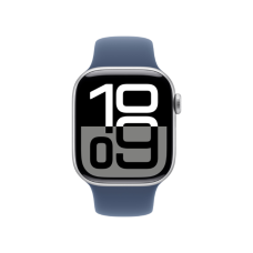 Смарт-годинник Apple Watch Series 10 GPS 42mm Silver Alu. Case w. Denim Sport Band - M/L (MWWC3)