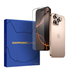 Захисне скло для смартфона iLera Sapphire Ultra + Glass для Apple iPhone 16 Pro Max (iLSPDL+16PRMAX)