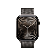 Смарт-годинник Apple Watch Series 10 GPS + Cellular 46mm Slate Titanium Case w. Slate Milanese Loop - S/M (MC7R4)