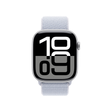 Смарт-годинник Apple Watch Series 10 GPS + Cellular 42mm Silver Aluminum Case w. Blue Cloud S. Loop (MWX53)