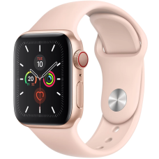 Б/У Смарт-годинник Apple Watch Series 5 LTE 44mm Gold Aluminum w. Pink Sand b.- Gold Aluminum (MWW02)