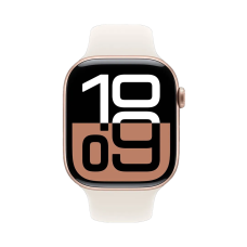 Смарт-годинник Apple Watch Series 10 GPS 46mm Rose Gold Alu. Case w. Light Blush Sport Band - S/M (MWWT3)