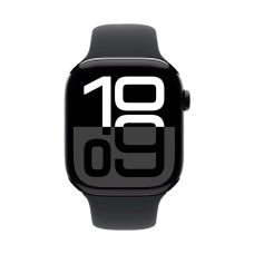 Смарт-годинник Apple Watch Series 10 GPS + Cellular 42mm Jet Black Alu. Case w. Black Sport Band - S/M (MWX63)