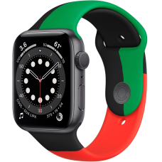 Б/У Смарт-годинник Apple Watch Series 6 GPS 44mm Black Unity Aluminum Case with Sport Band (MJ6P3)