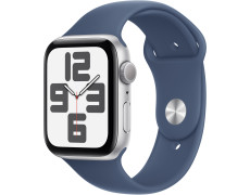 Смарт-годинник Apple Watch SE 2 GPS 40mm Silver Aluminium Case w. Denim Sport Band - S/M (MXEC3) 2024