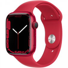 Б/У Смарт-годинник Apple Watch Series 7 GPS 45mm PRODUCT RED Aluminum Case With PRODUCT RED Sport Band (MKN93)