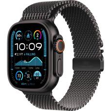 Смарт-годинник Apple Watch Ultra 2 GPS + Cellular 49mm Black Titanium Case with Black Titanium Milanese Loop - M/L (MX5U3)