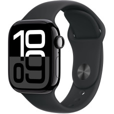 Смарт-годинник Apple Watch Series 10 GPS + Cellular 42mm Jet Black Alu. Case w. Black Sport Band - S/M (MWX63)
