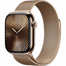 Смарт-годинник Apple Watch Series 10 GPS + Cellular 42mm Gold Titanium Case w. Gold Milanese Loop (MX083)