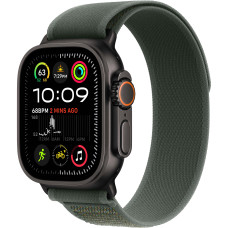 Смарт-годинник Apple Watch Ultra 2 GPS + Cellular 49mm Black Titanium Case with Green Trail Loop - S/M (MYTJ3, MYQ33)