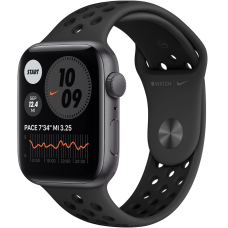 Б/У Смарт-годинник Apple Watch Nike SE GPS 44mm Space Gray Aluminum Case w. Anthracite/Black Nike Sport B. (MYYK2)