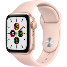 Б/У Смарт-годинник Apple Watch SE GPS 40mm Gold Aluminum Case w. Pink Sand Sport B. (MYDN2)