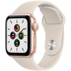 Б/У Смарт-годинник Apple Watch SE GPS 40mm Gold Aluminum Case w. Starlight S. Band (MKQ03)