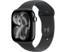 Смарт-годинник Apple Watch Series 11 GPS + Cellular 42mm Jet Black Alu. Case w. Black S. Band - S/M (MF834)