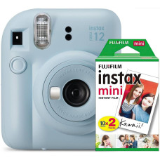 Фотокамера миттєвого друку Fujifilm Instax Mini 12, Pastel Blue + плівка 20 шт (16806092)