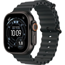 Смарт-годинник Apple Watch Ultra 3 GPS + LTE, 49mm Black Titanium Case with Black Ocean Band (MF0J4)