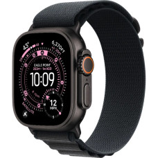 Смарт-годинник Apple Watch Ultra 3 GPS + LTE, 49mm Black Titanium Case with Black Alpine Loop - Medium (MF0V4)