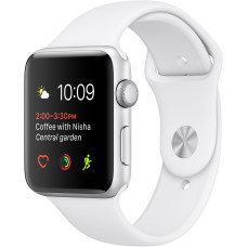 Б/У Смарт-годинник Apple Watch Series 2 42mm Silver Aluminum Case with White Sport Band (MNPJ2)