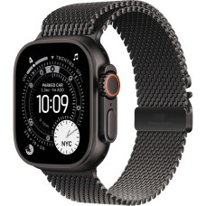 Смарт-годинник Apple Watch Ultra 3 GPS + LTE, 49mm Black Titanium Case with Black Titanium Milanese Loop - Medium (MF1Q4)